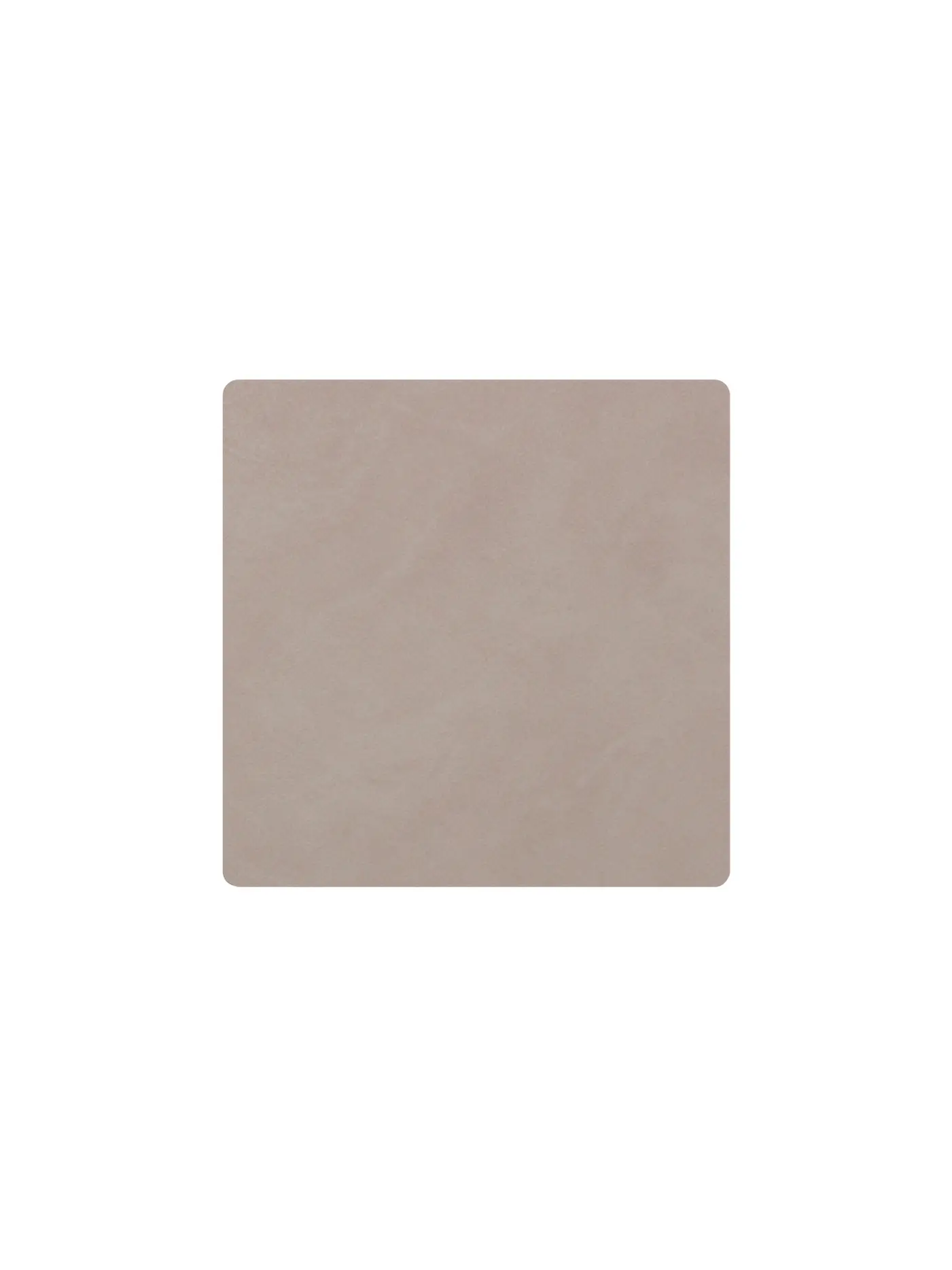 LIND DNA | Leder-Untersetzer eckig 10x10cm Olive Green | hellgrau